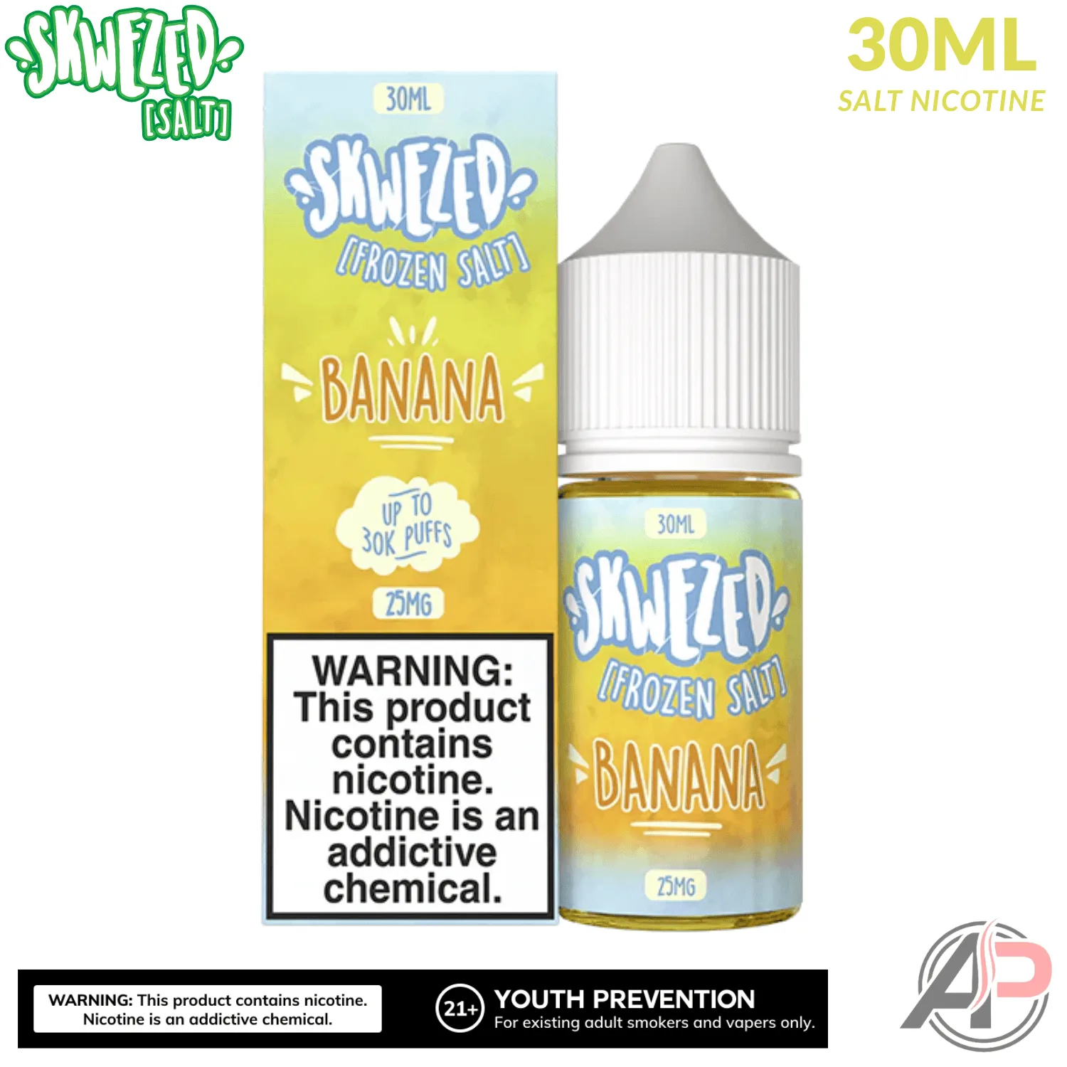 Skwezed Frozen Banana Buhnanza Salt Nicotine 30mL