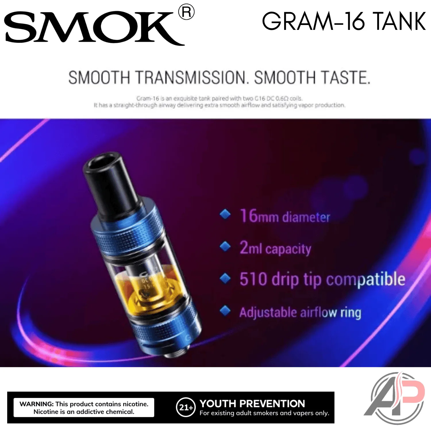 Smok Gram-16 Vape Tank - Image 2