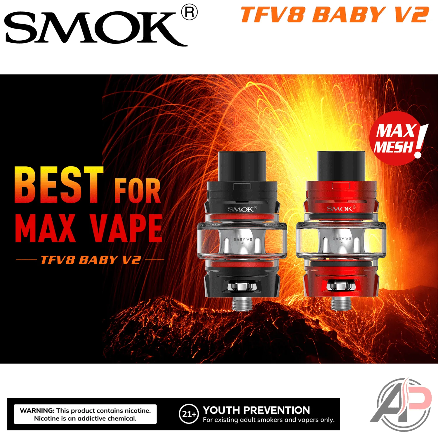 Smok TFV8 Baby V2 Subohm Tank - Image 2
