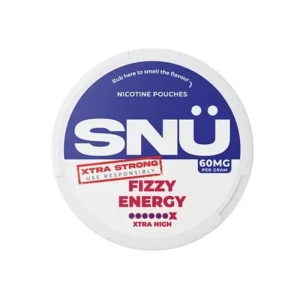 SNU Fizzy Energy Xtra Strong Nicotine Pouches 60mg/g