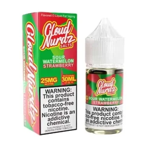 Sour Watermelon Strawberry Salt by Cloud Nurdz Salt 30ML