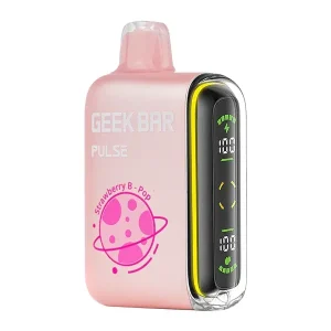 Strawberry B-Pop Geek Bar Pulse (Nicotine-Free) - America’s Trusted Online Vape Store