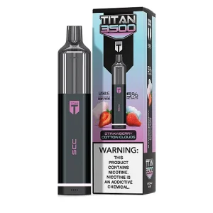 Strawberry Cotton Cloud Disposable Pod (3500 Puffs) by Titan 3500 - Ejuice Store