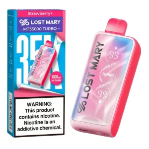 Strawberry Disposable Vape (35000 Puffs) by Lost Mary MT35000 Turbo - Ejuice Store