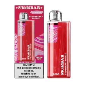 Strawberry Freeze Disposable Vape (8000 Puffs) by Sugar Bar SB8000 - Ejuice Store