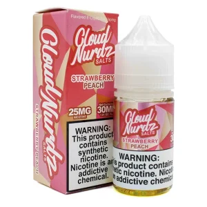 Strawberry Peach - 25mg - Cloud Nurdz Salts - 30mL