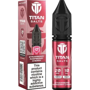 Strawberry raspberry cherry Titan Salts e-liquid 10ml
