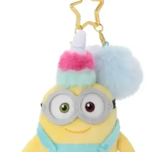 Takara Tomy Arts Minions Bob Fluffy Charm Mascot 13cm Colors