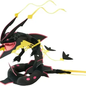 Takara Tomy Pokémon Black Mega Rayquaza Stuffed Figure 15.7 Inch