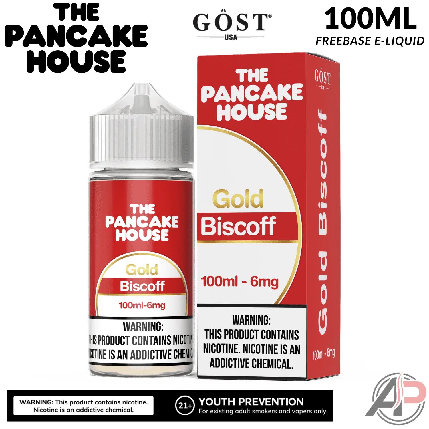 The Pancake House Gold Biscoff Gost Vapor E-Liquid 100mL