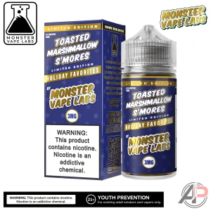 Toasted Marshmallow Smores E-Liquid By Holiday Monster Vape Labs 100mL