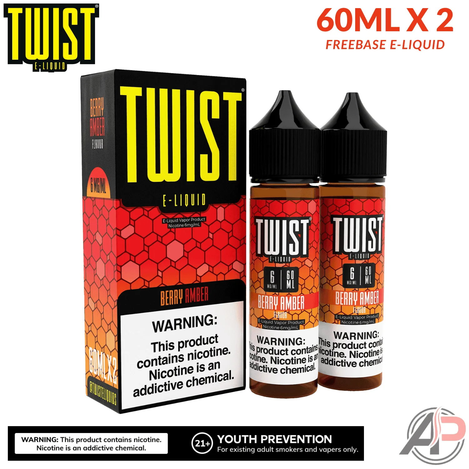 Twist Berry Amber E-Liquid 120mL