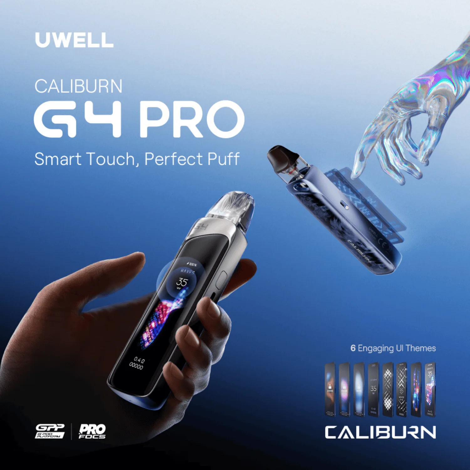 Uwell Caliburn G4 Pro Pod System Starter Kit Device - Image 2