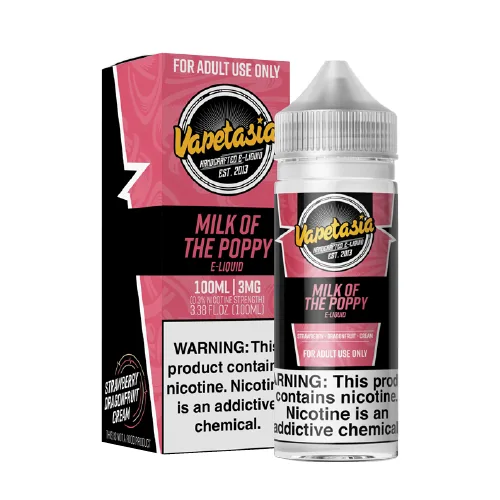 Vapetasia Milk of the Poppy 100ml Vape Juice | Only $9.95