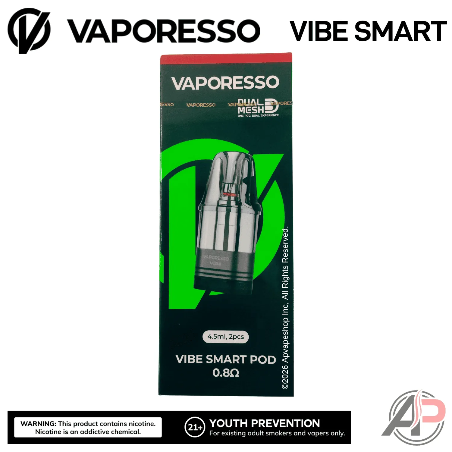Vaporesso Vibe Dual Mesh Smart Pod 2 Pack - Image 2
