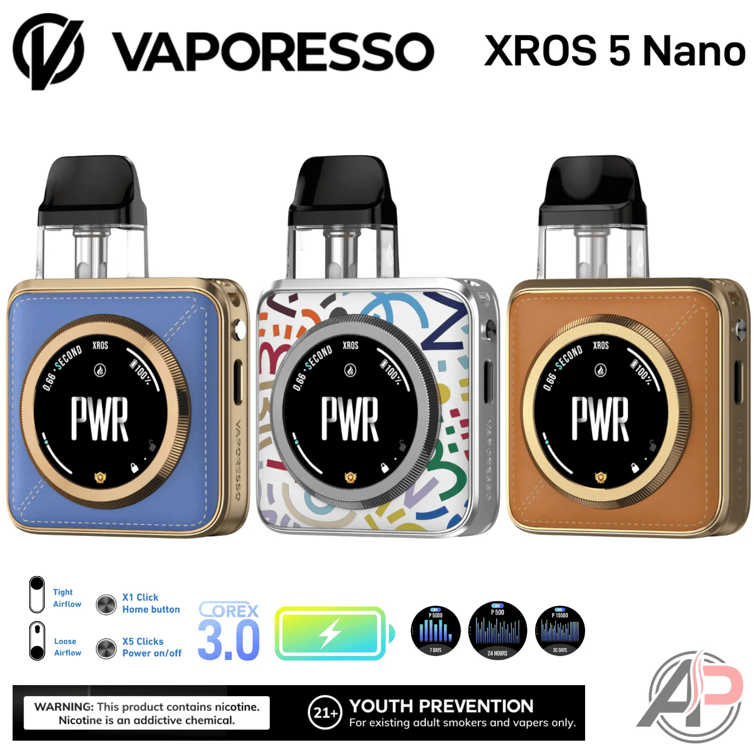 Vaporesso Xros 5 Nano Pod System Starter kit Device