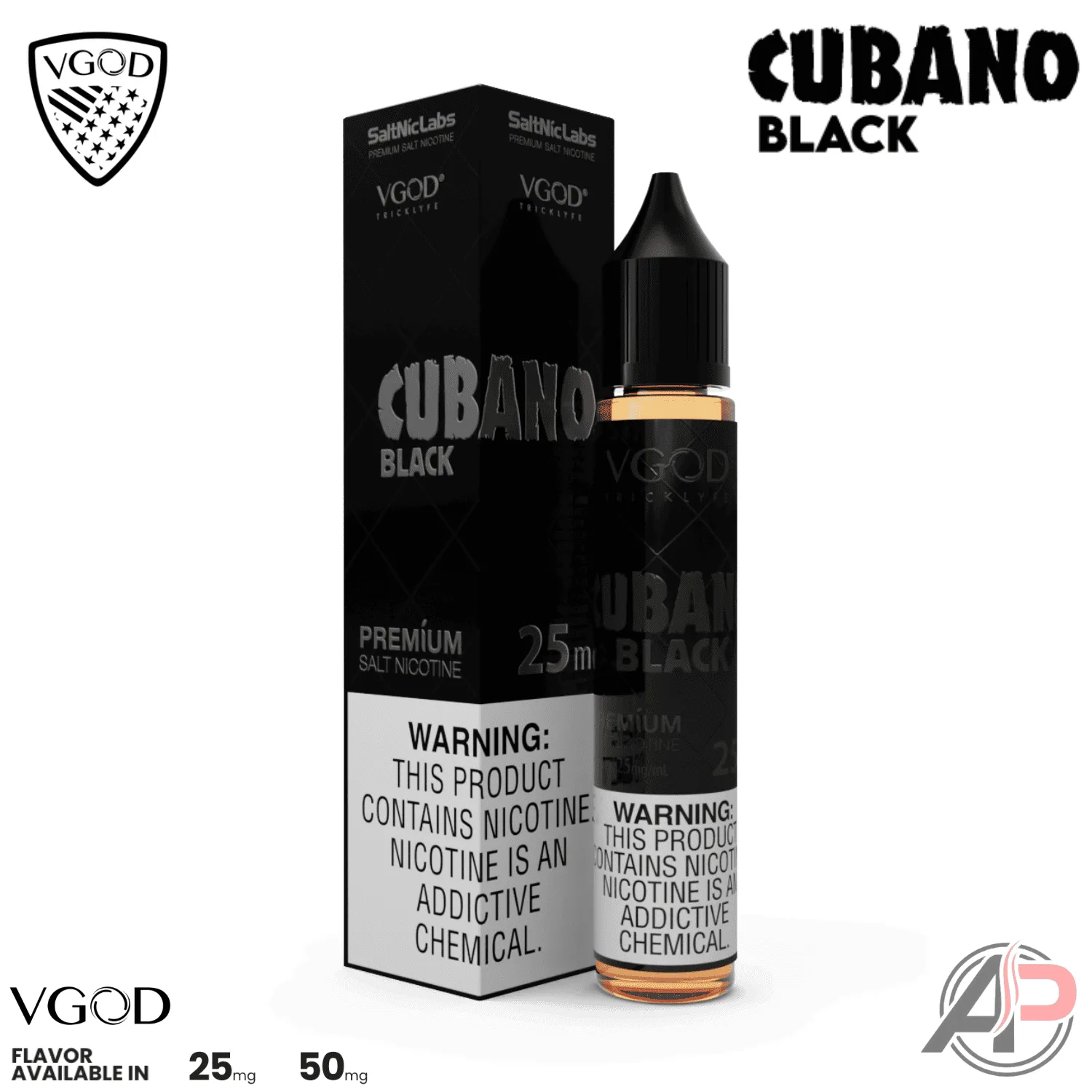 Vgod Cubano Black Salt Nicotine 30mL