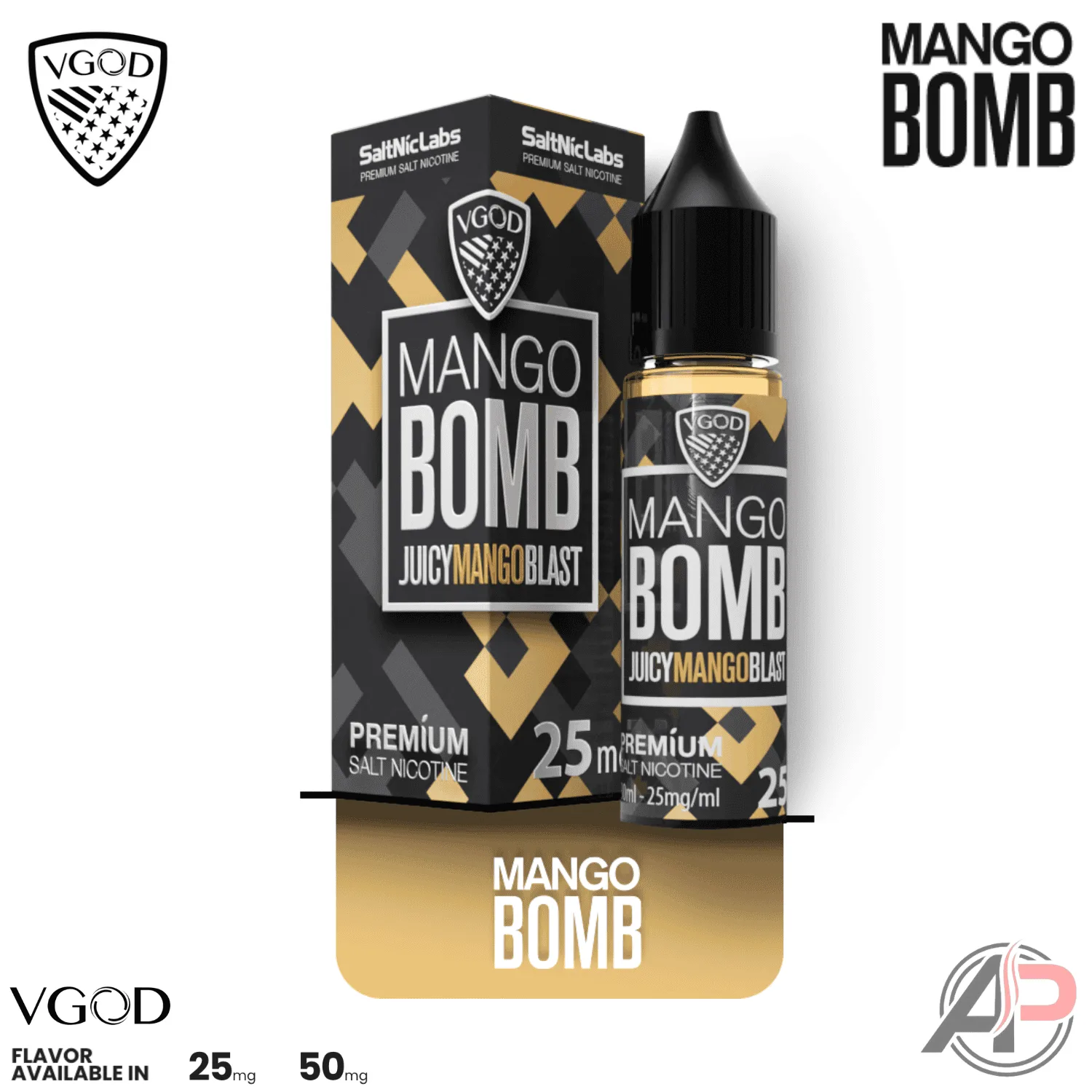 Vgod Mango Bomb Salt Nicotine 30mL - Image 2