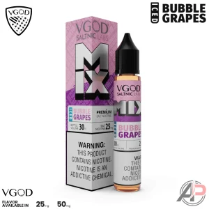 Vgod Mix Iced Bubble Grapes Salt Nicotine 30mL