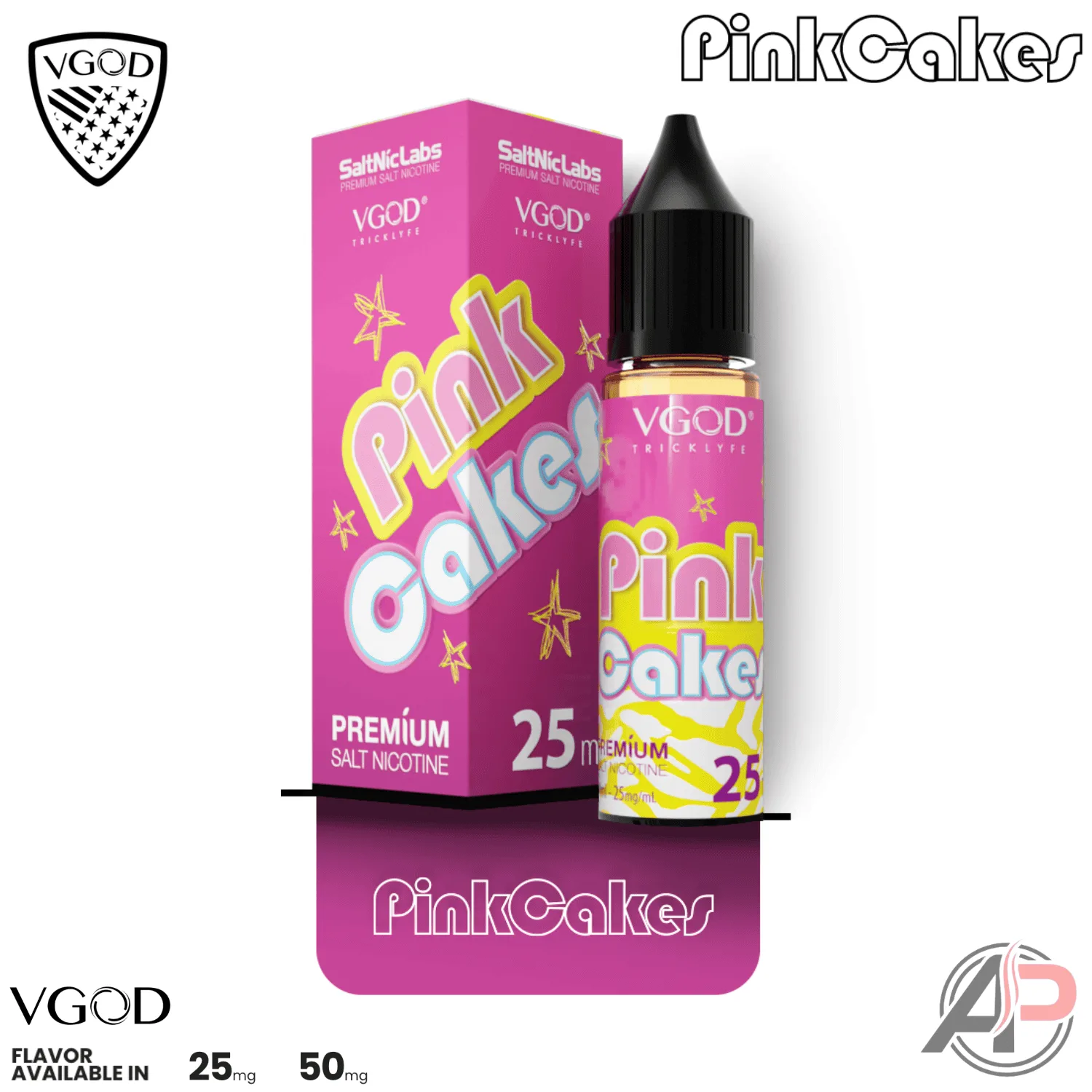 Vgod Pink Cakes Salt Nicotine 30mL - Image 2