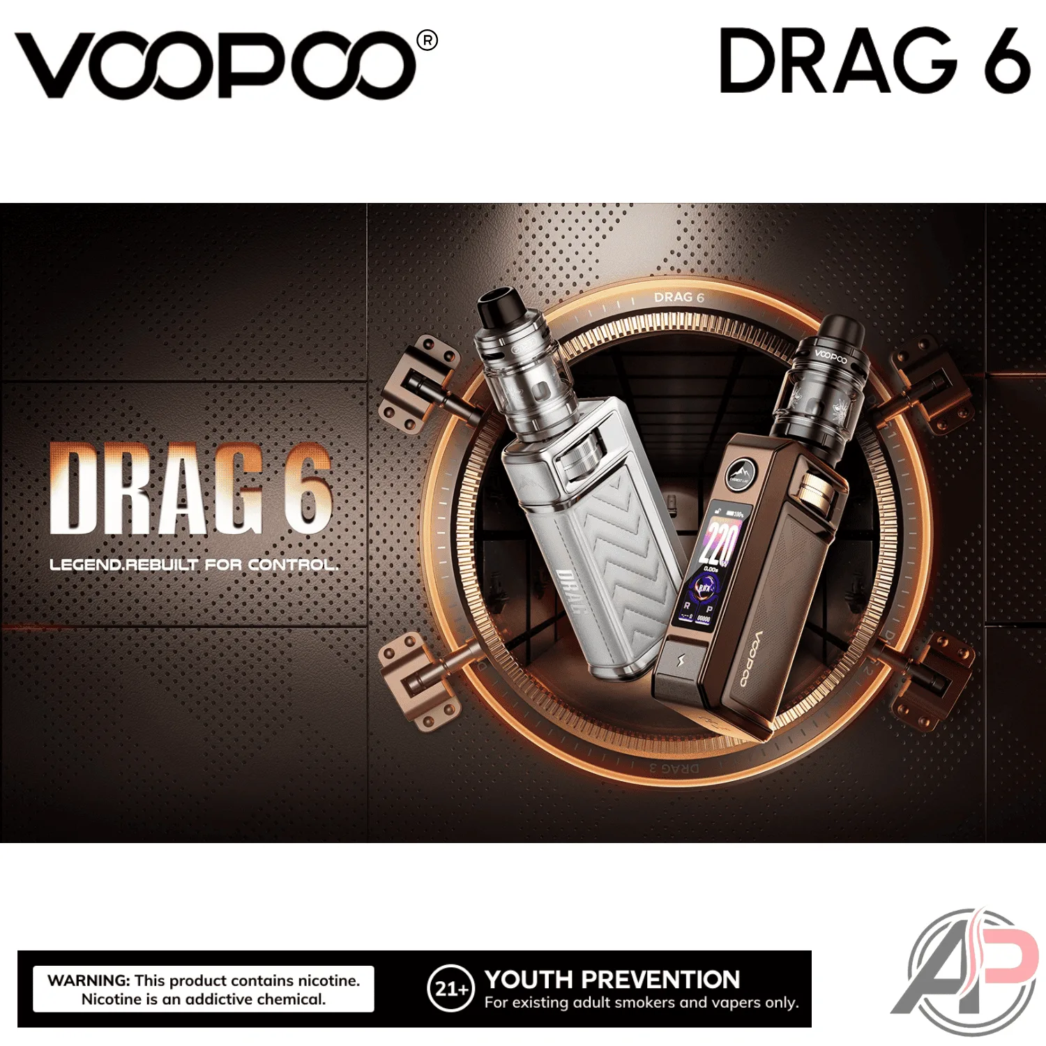 Voopoo Drag 6 220w Box Mod Starter Kit Device - Image 2