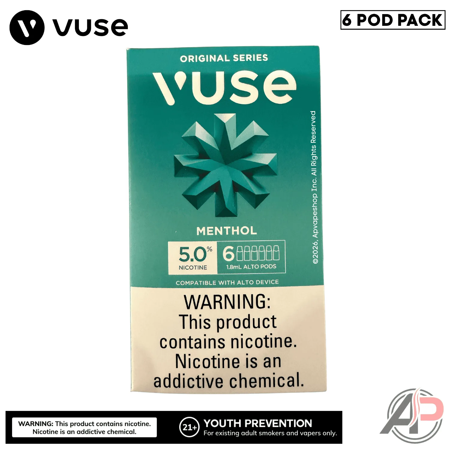 Vuse Alto Menthol Pods 6 Pack - Image 2