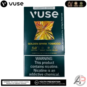 Vuse Alto Prismatic Golden Spark Tobacco Pods 3 Pack
