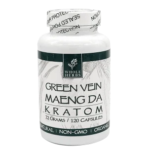 Whole Herbs Green Vein Maeng Da Capsules