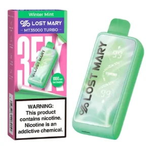 Winter Mint Disposable Vape (35000 Puffs) by Lost Mary MT35000 Turbo - Ejuice Store