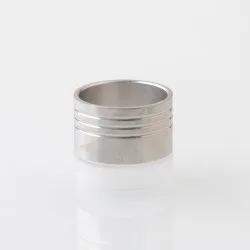 YFTK Combi Tank Tube for Bishop RTA 2ml / 4ml / MOKA / BAYA / KUMA / Flash e-Vapor V4.5S+ Style RTA - Silver, 4.0ml