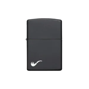 Zippo Lighter - Black Matte Pipe LT