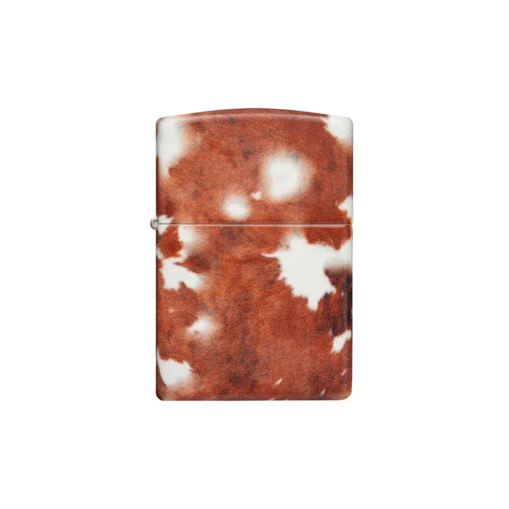 Zippo Lighter - Cow Print Design