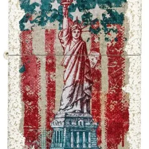 Zippo Lighter - Distorted Statue Of Liberty