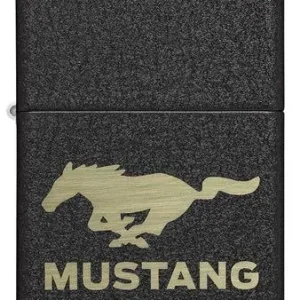 Zippo Lighter - Ford Mustang Black Crackle