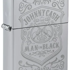 Zippo Lighter - Johnny Cash Lustre