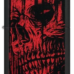 Zippo Lighter - Red Skull