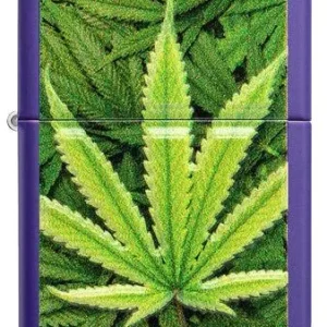 Zippo Lighter - Textured Print Leaf
