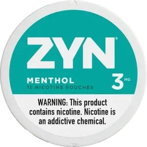 ZYN Menthol Nicotine Pouches 3mg 6mg